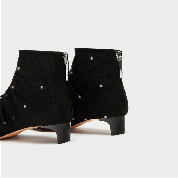 Zara tulle pearls booties - Picture 4 of 5